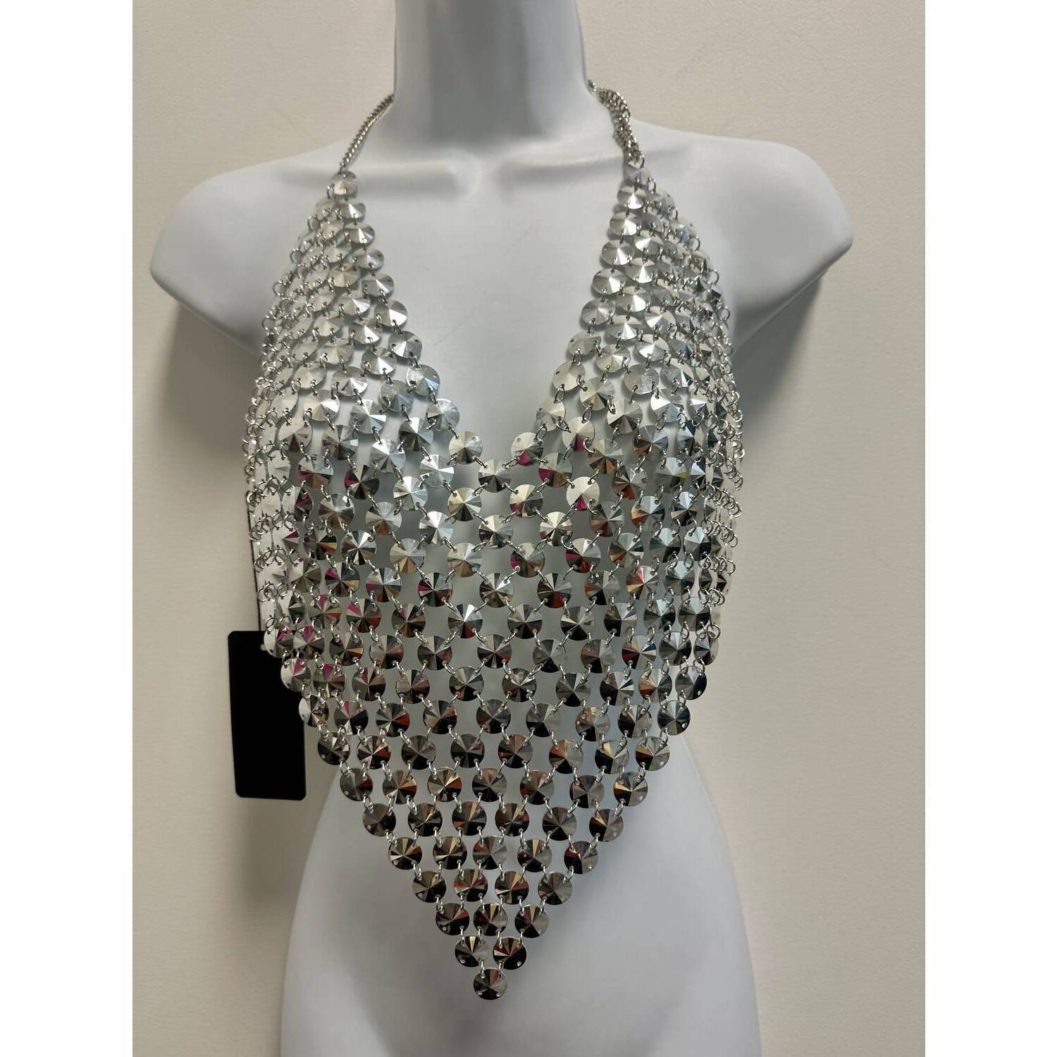 New Speziata Women's Disc Halter Top In Silver